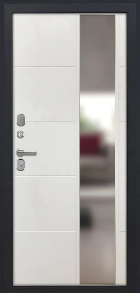 Входная дверь ДвериПРО Модель L-46 ФЛЗ-649 капучино (зеркало) DPRO200363 внутренняя сторона